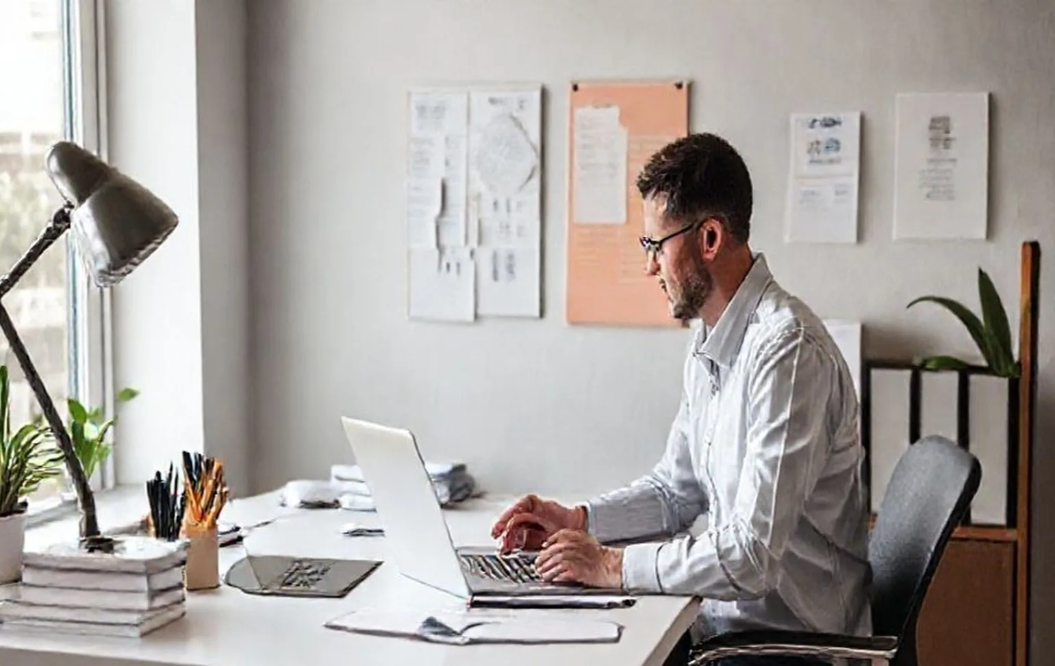 Personal organization coaching session at desk